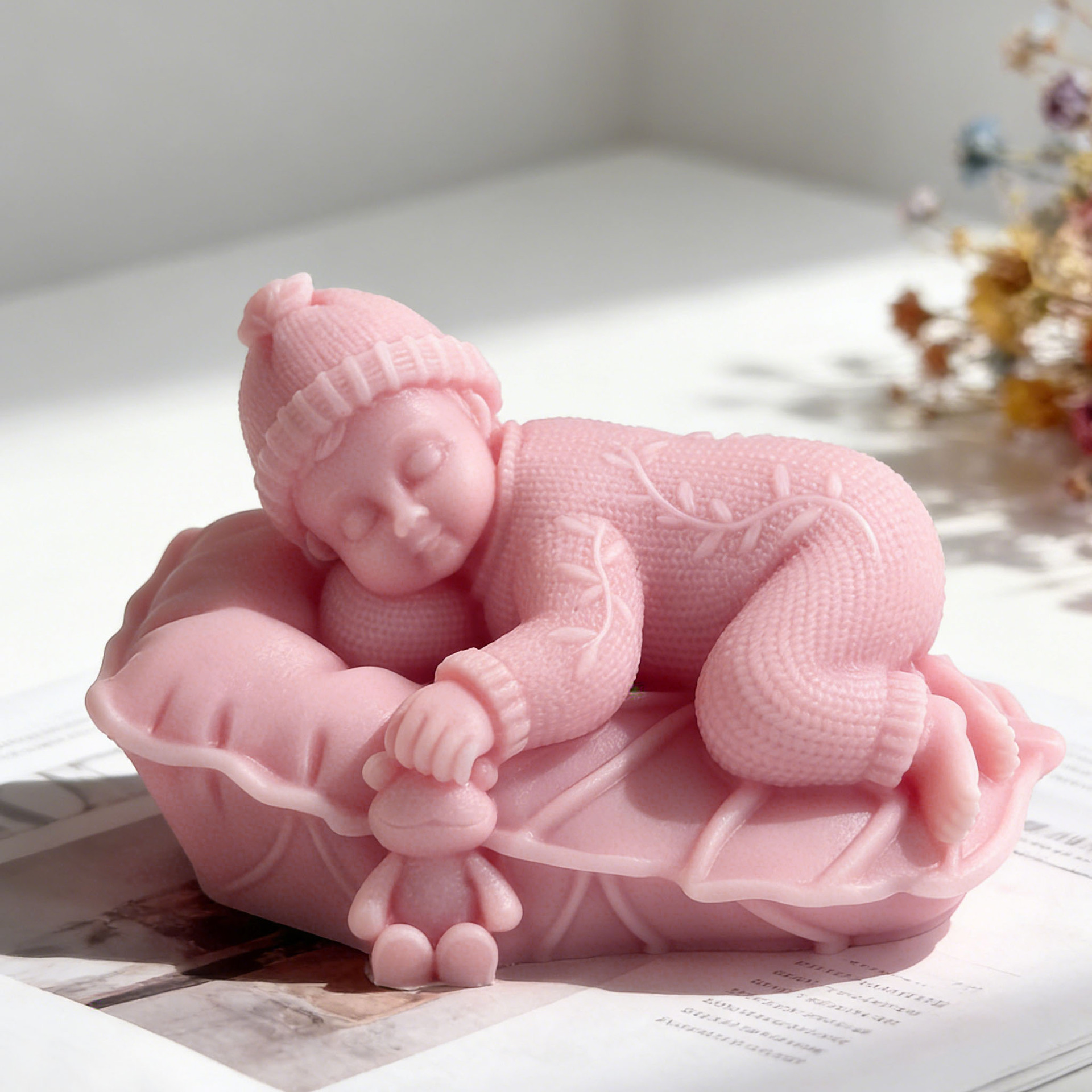 Candle Supplies In - DIY Sleeping Baby Silicone Candle Mold