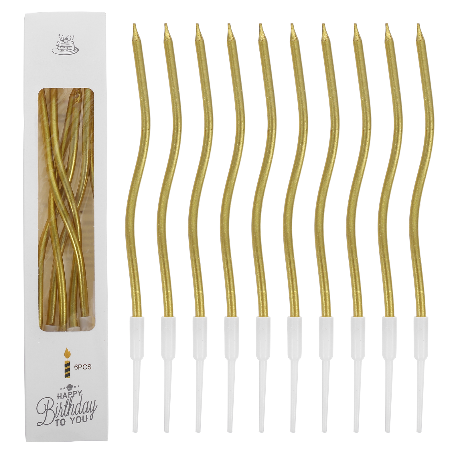 Candle Supplies In - 72Pcs Spiral Birthday Candles Twisted Spiral