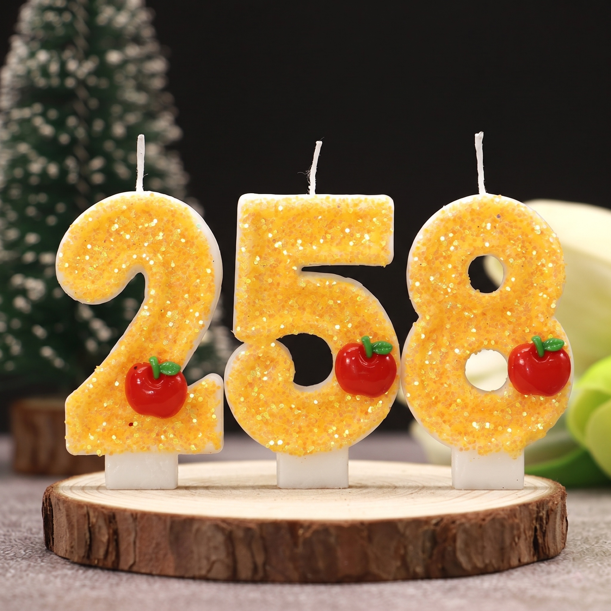 Candle Supplies In - Red Apple Fresh Yellow Digital Birthday