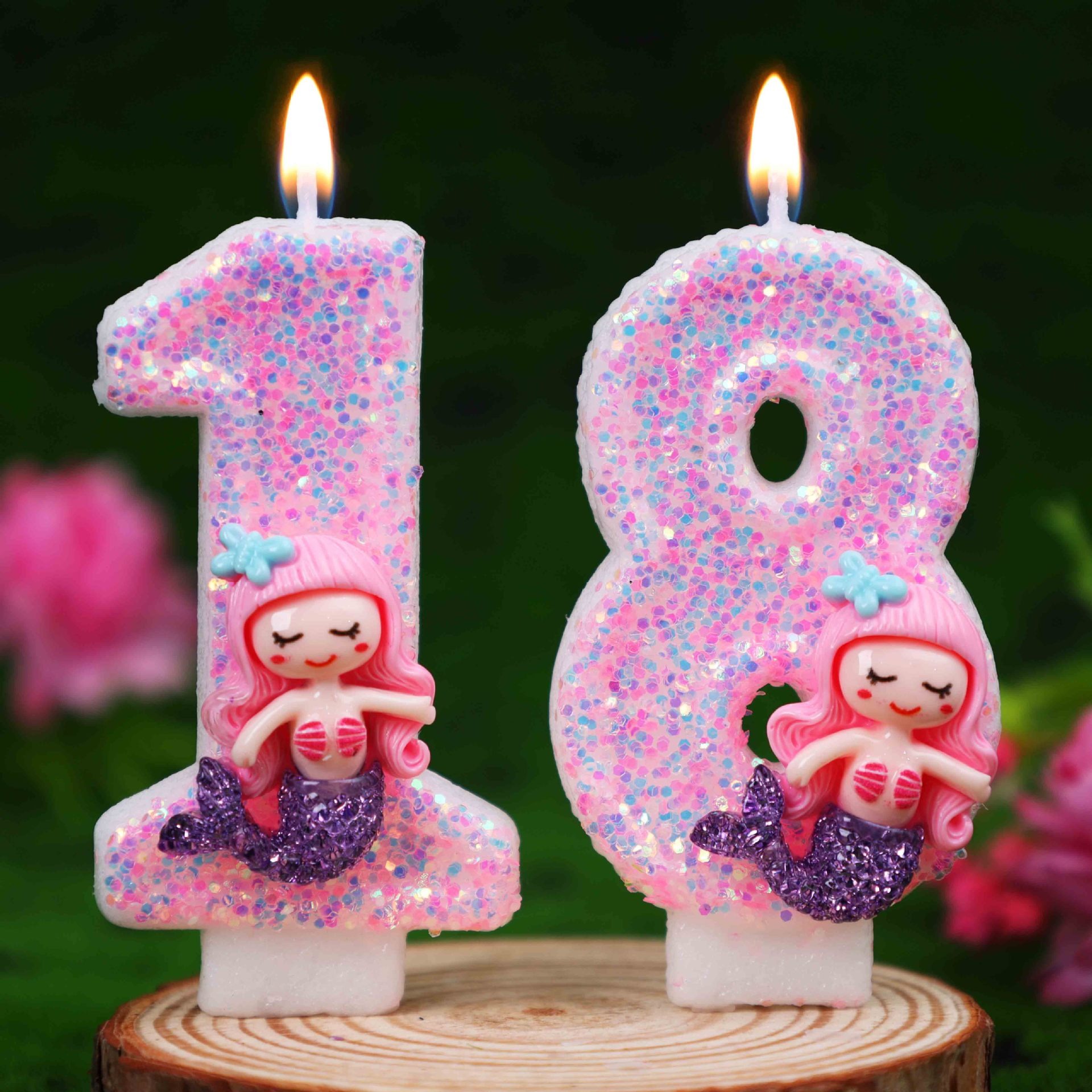 Creative Pink Mermaid 0-9 Digi – обзор и цена Candle Supplies In