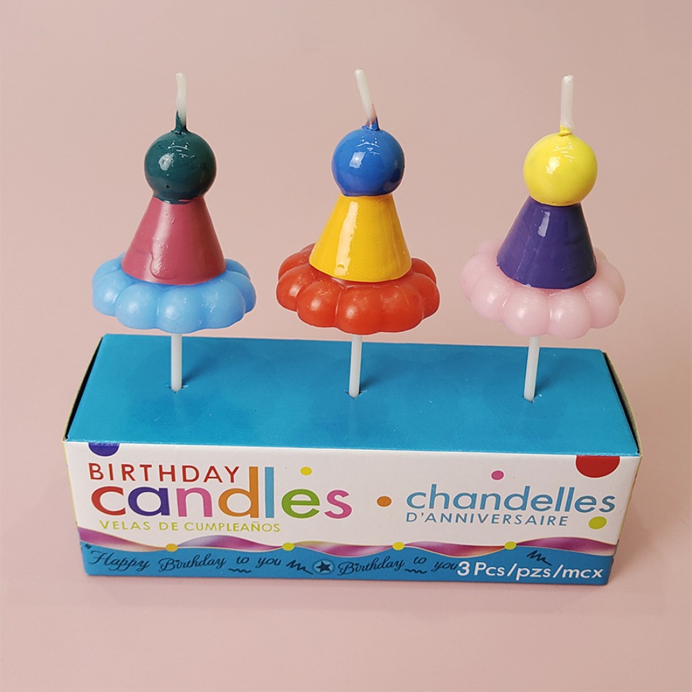 3PCS Party Hat Birthday Candle – обзор и цена Candle Supplies In