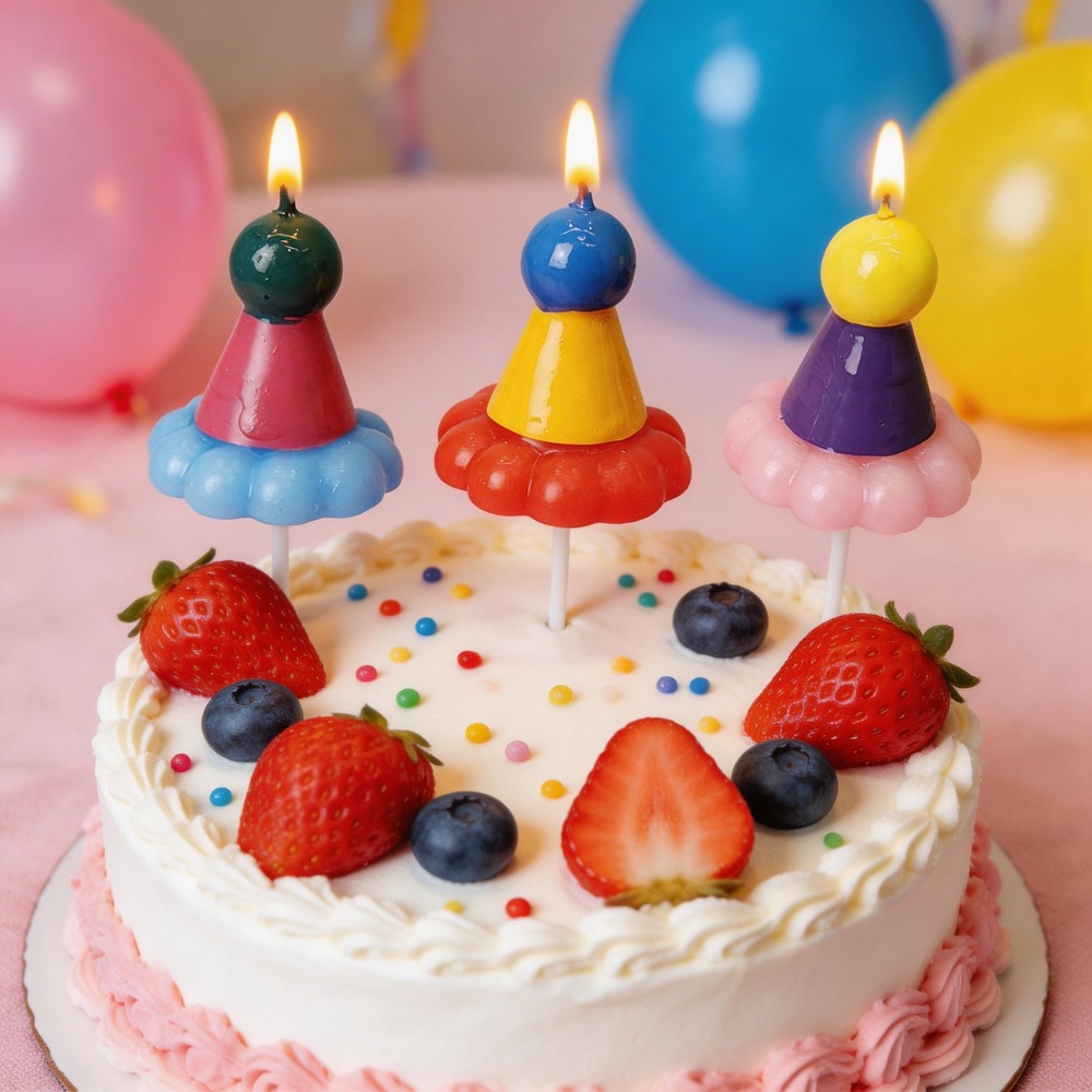3PCS Party Hat Birthday Candle – обзор и цена Candle Supplies In