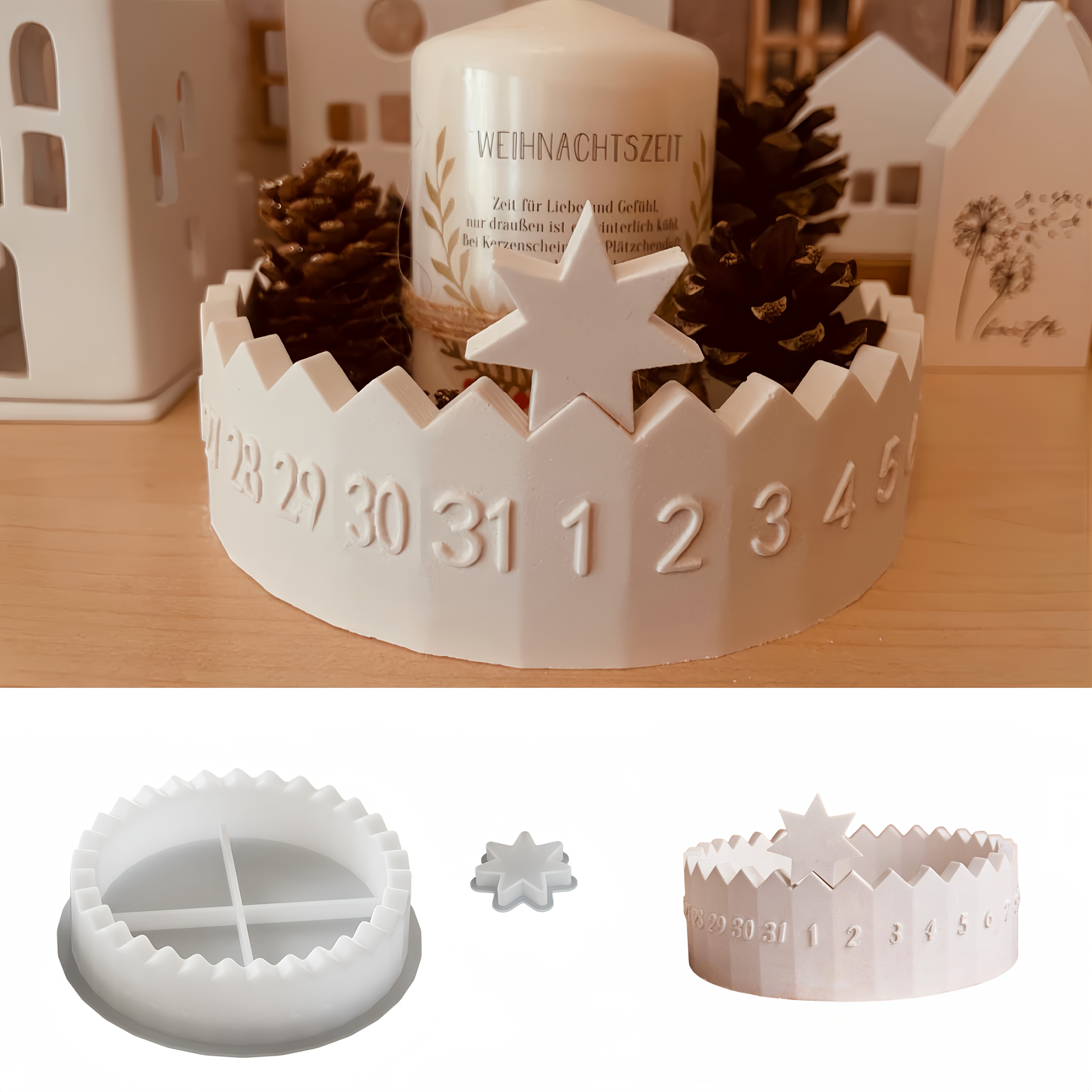 1 set Advent Calendar Silicone – обзор и цена Candle Supplies In