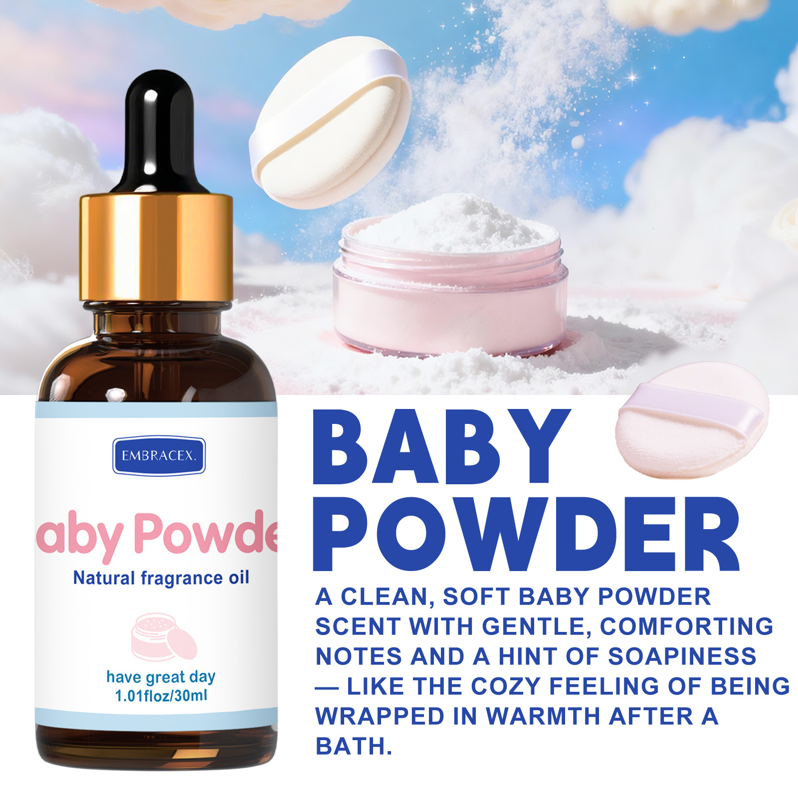30ml Baby Powder Essential Oil – обзор и цена Candle Supplies Essential Oils