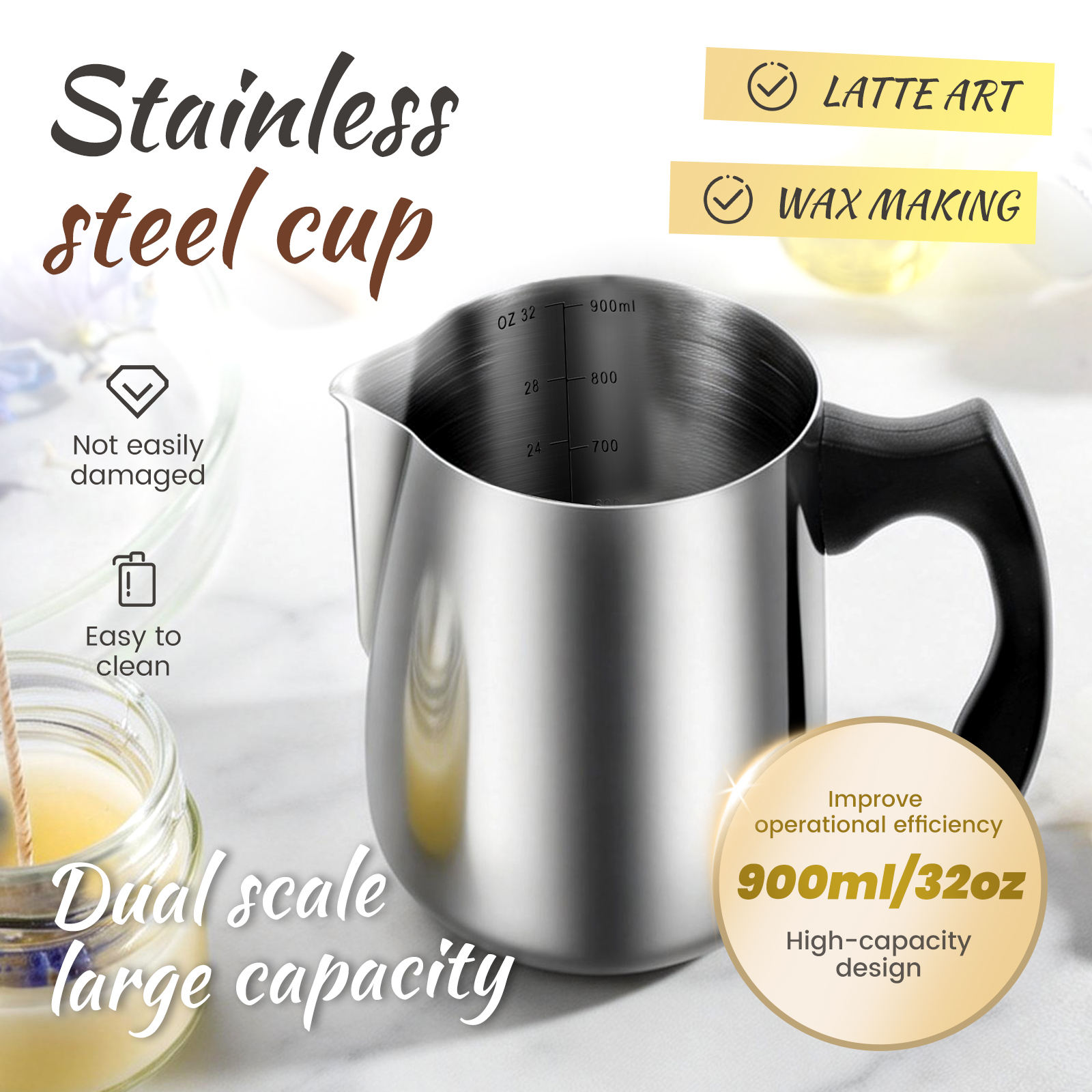32oz Stainless Steel Wax Melti – обзор и цена Candle Wax Scale
