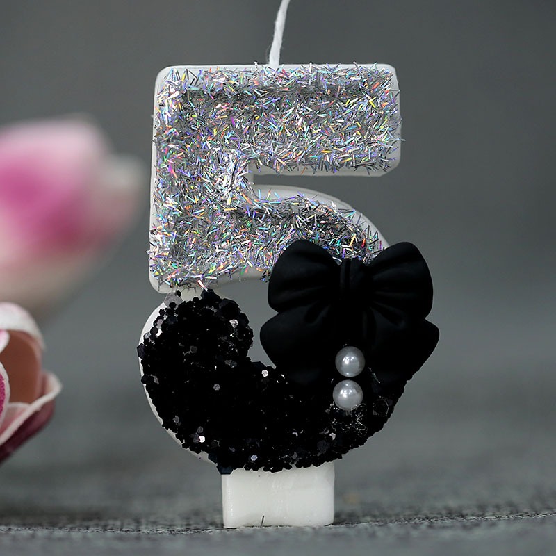 Midnight Bow & Pearl 0-9 Numbe – обзор и цена Candle Supplies In