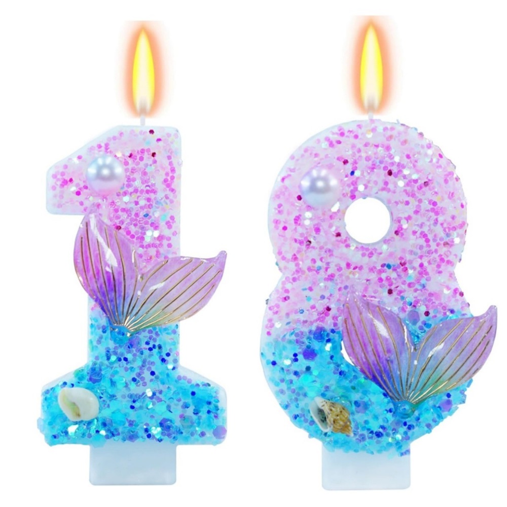 Mermaid Themed Birthday Candle – обзор и цена Candle Supplies In